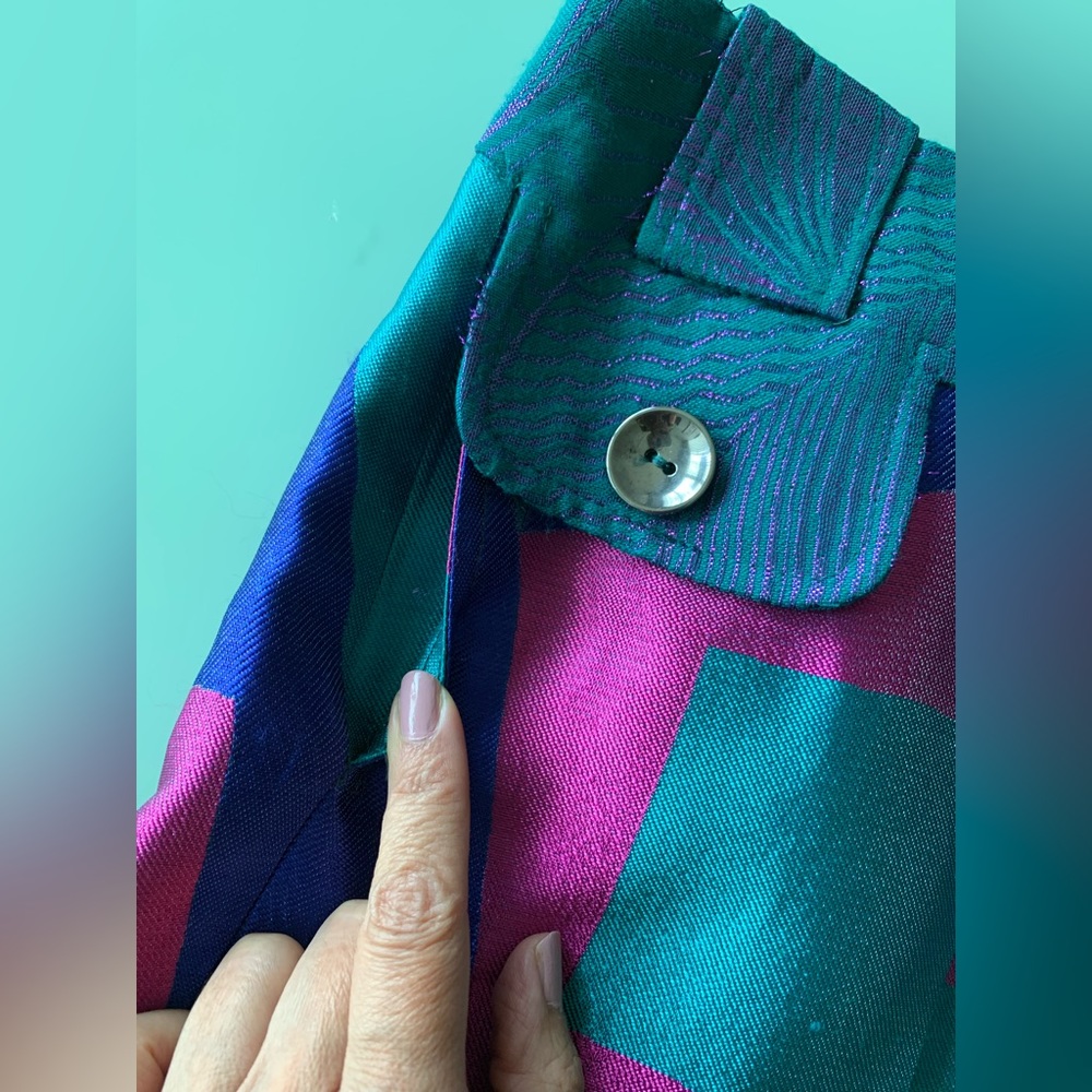 Beautiful Custo Barcelona Pleated Miniskirt in Vibrant Colors 🇪🇸 - Picture 6 of 8